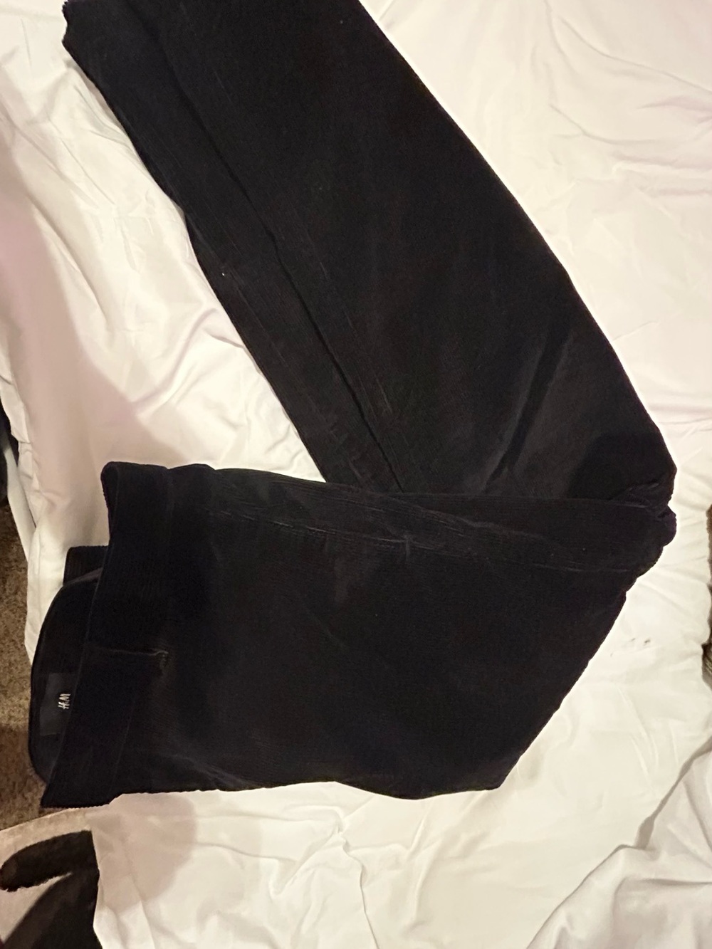 Black velvet Corduroy Pants
